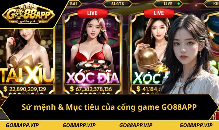 Sứ mệnh & Mục tiêu của cổng game GO88APP
